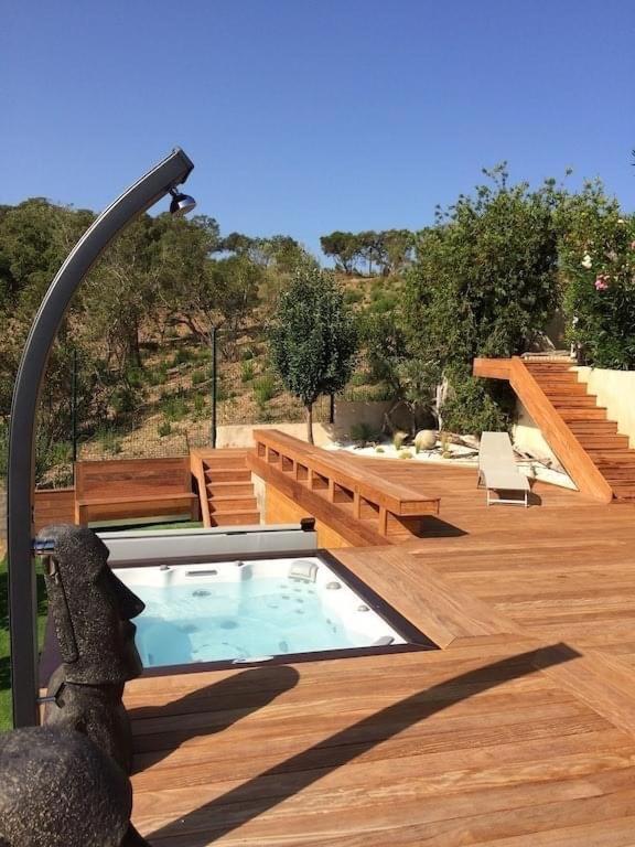 F2 Avec Jacuzzi, Petanque, A 3 Min Mer, Dans Grande Propriete Porticcio  Exterior photo